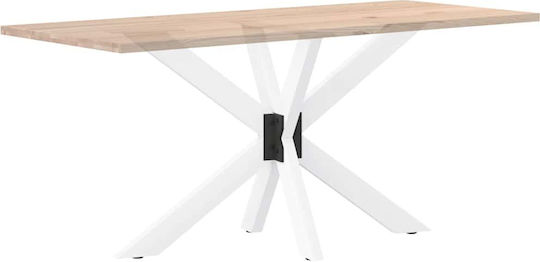 vidaXL Pliabilă Stand de masă din Metal Alb 120x68x72cm