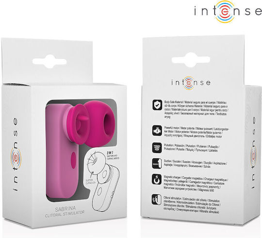 Intense Sabrina Clit Mini Κλειτοριδικός Δονητής 6cm Ροζ