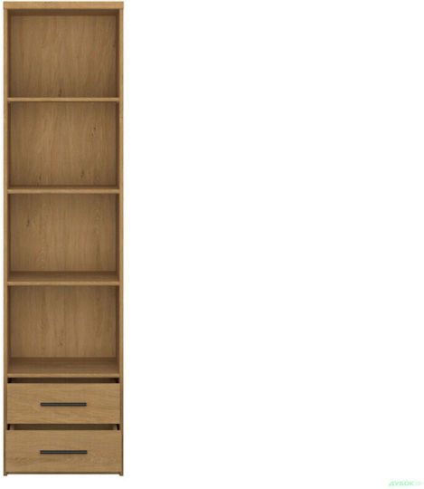 Bibliothek Pavi Braun 50x33.8x197.2cm