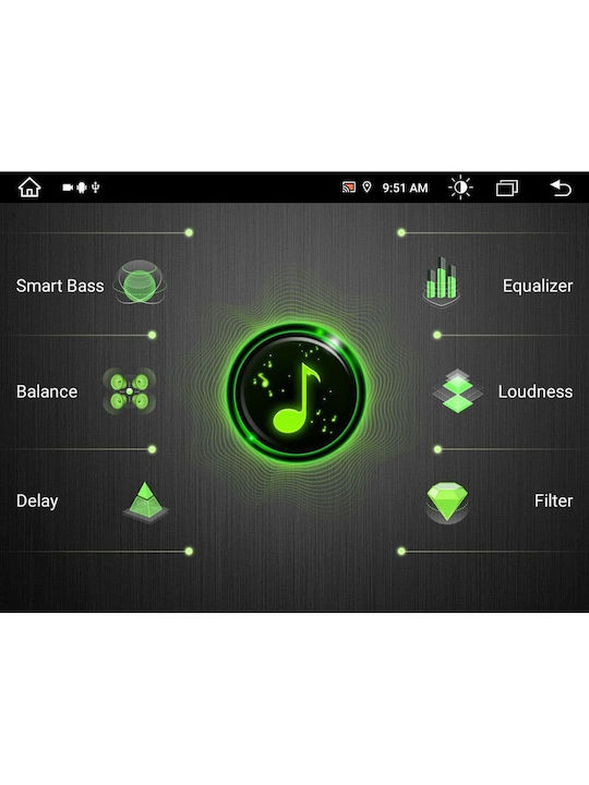 Digital IQ Ηχοσύστημα Αυτοκινήτου 2DIN (Bluetooth/USB/WiFi/GPS/Apple-Carplay/Android-Auto) με Οθόνη Αφής 8.4"
