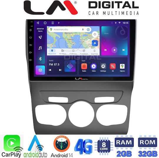 LM Digital Ηχοσύστημα Αυτοκινήτου για Citroen C4 / DS4 2011-2019 (Bluetooth/USB/WiFi/GPS/Apple-Carplay/Android-Auto) με Οθόνη 10"