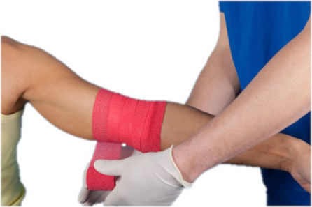 Nobamed Elastic Cohesive Bandage 450 x 7.5cm Red