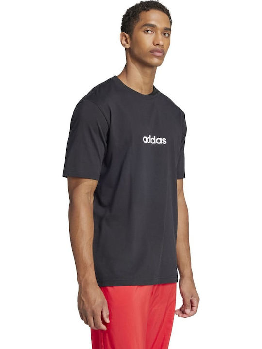 Essentials Linear T-shirt Μαύρο
