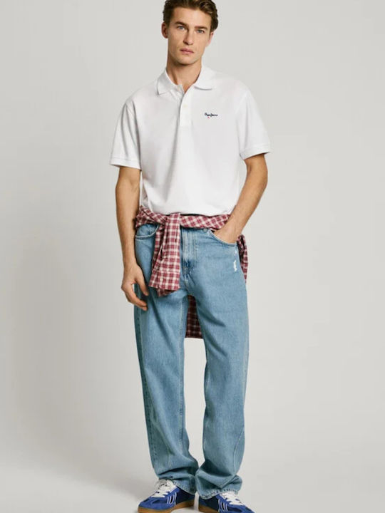 Polo T-Shirt Weiß