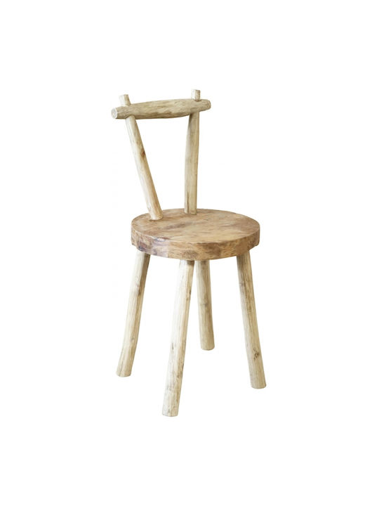 Nextdeco Nathania Chair Teak Wood H84cm Ø Seat40cm