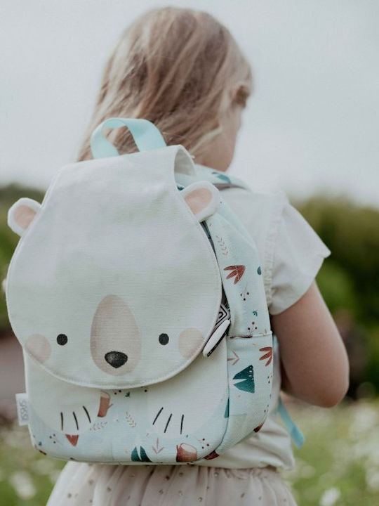 Sassi Junior Bear Bear Σχολική Τσάντα Πλάτης Νηπιαγωγείου Πολύχρωμη με Θήκη για Παγούρι