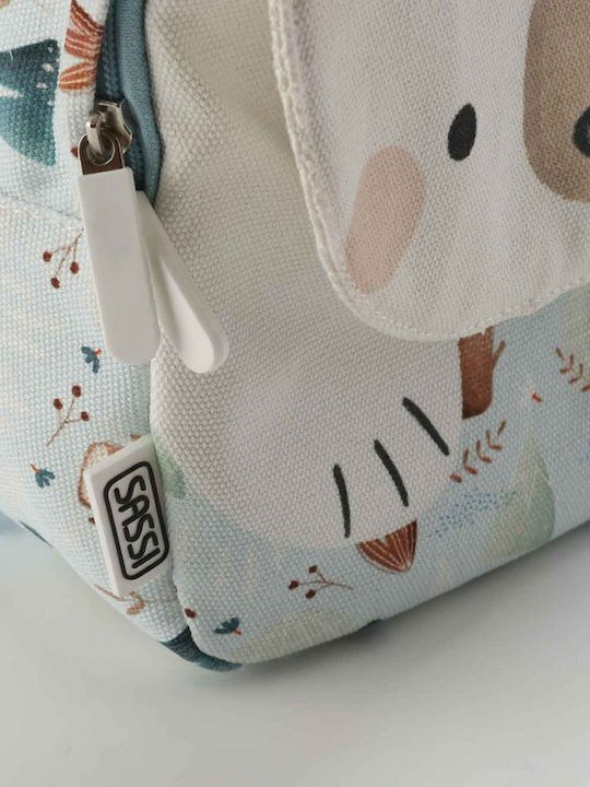 Sassi Junior Bear Bear Σχολική Τσάντα Πλάτης Νηπιαγωγείου Πολύχρωμη με Θήκη για Παγούρι