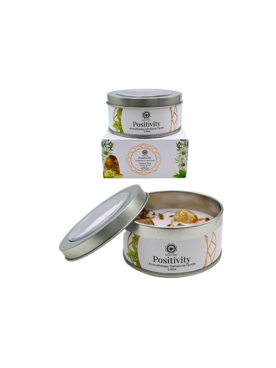 Κερί Πολύτιμους Λίθους Gemstone Candle Positivity Green Tea