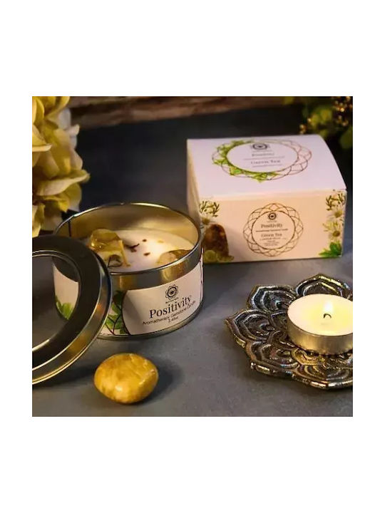 Κερί Πολύτιμους Λίθους Gemstone Candle Positivity Green Tea