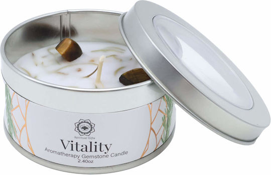 Lumânare cu Piatră Prețioasă Vitalitate Ghimbir Dulce