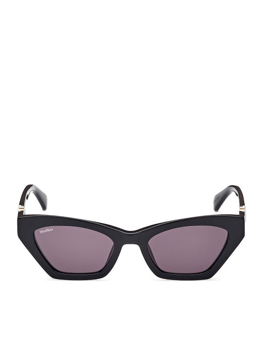 Max Mara Feminini Ochelari de soare cu Negru Cadru și Negru Lentilă MM 0057 01A