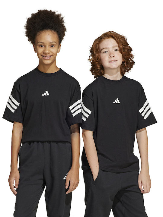 Детска тениска Черно Future Icons 3-Stripes