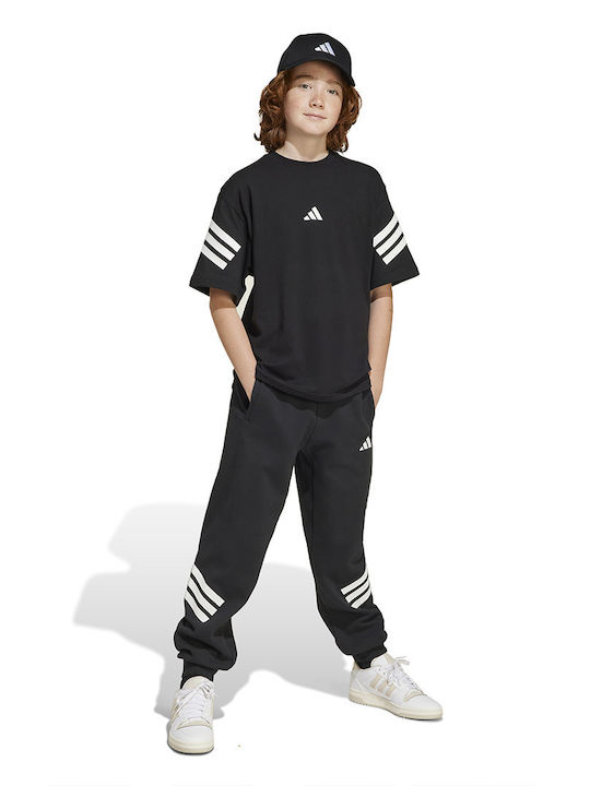 Детска тениска Черно Future Icons 3-Stripes