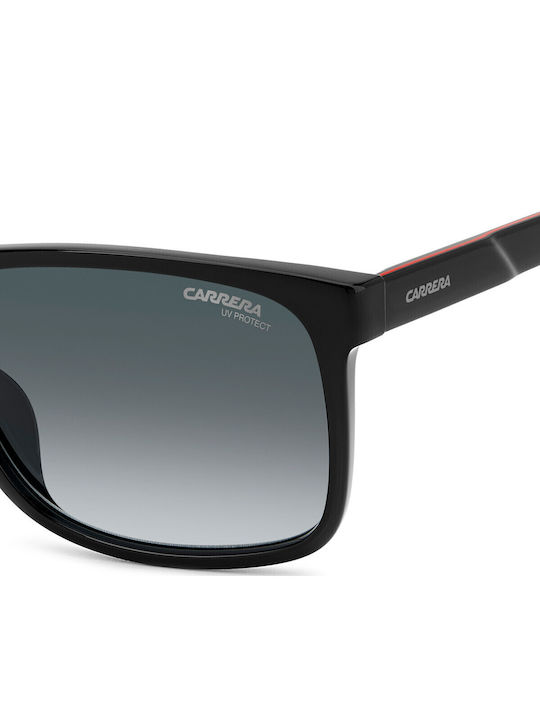 Carrera Men's Sunglasses with Black Horn-Rimmed Frame and Grey Gradient Lens