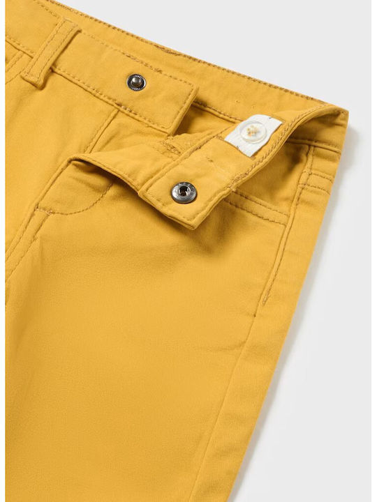 Mayoral Kids' Fabric Pants Yellow