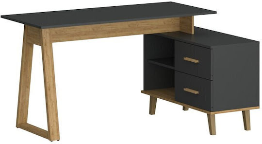 Schreibtisch Pluton Holz Gray 90x40x60.6cm