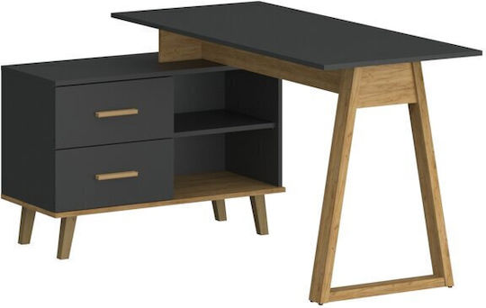 Schreibtisch Pluton Holz Gray 90x40x60.6cm