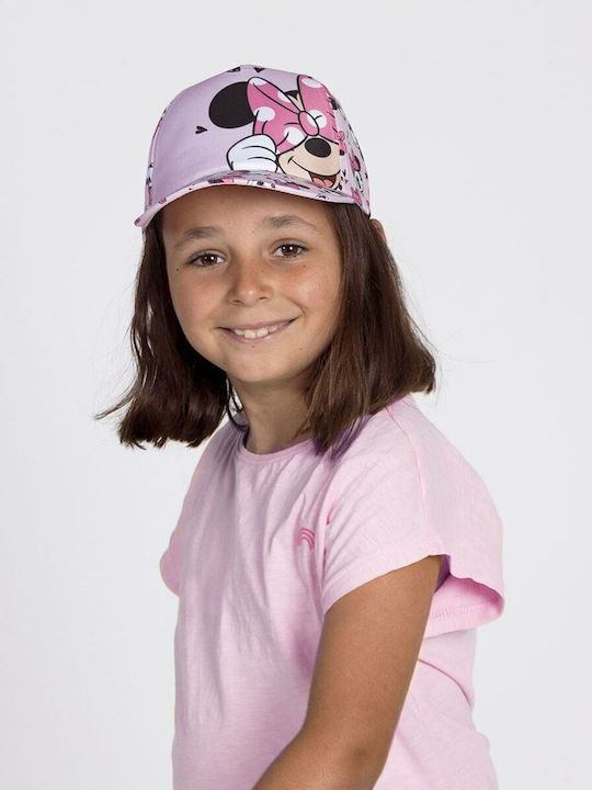 Minnie Mouse Kids' Hat Jockey Fabric Pink