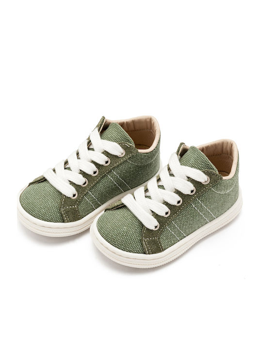Babywalker Βαπτιστικά Υφασμάτινα Sneakers Χακί