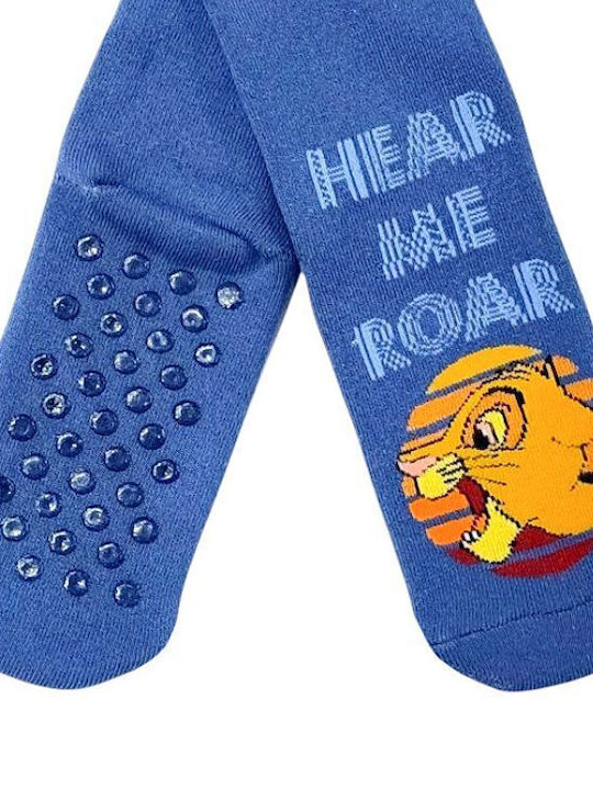 Disney Kids' Socks Non-Slip Lion King Blue