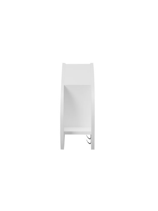 HomeMarkt Κρεμάστρα Τοίχου Stor Ξύλινη 6 Θέσεων Λευκή 84x12x28.6cm