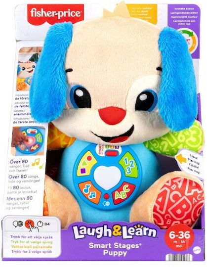 Fisher Price Ζωάκι Laugh & Learn από Ύφασμα με Μουσική και Ήχους για 6+ Μηνών