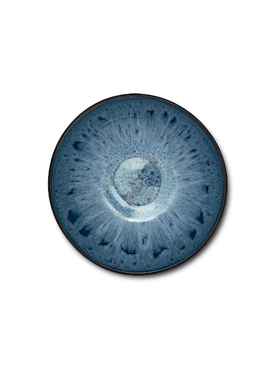 Nava Serving Bowl Round Ceramic Blue 1pcs