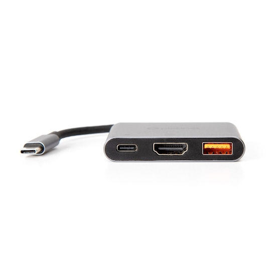 Platinet USB-C Докинг станция с HDMI 4K PD Сив (PL0557)