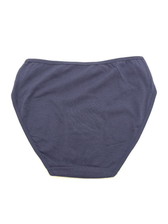 Hochtailliert Damen Slip Navy Blue