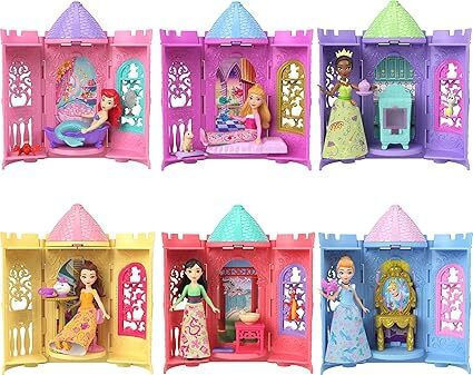 Mattel Miniature Toy Princess Ariel for 3+ Years Old 9cm (Various Designs/Assortments of Designs) 1pc