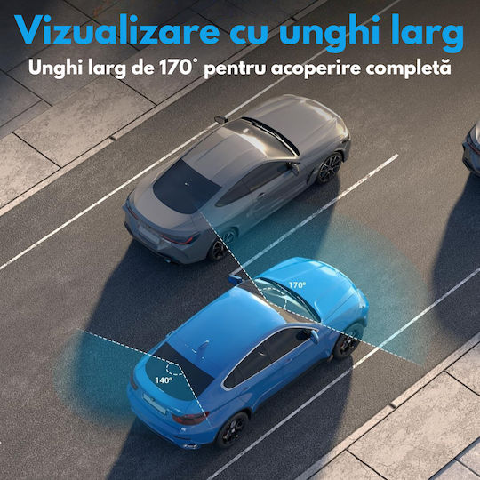 Set Camera DVR Auto 4K cu Ecran 2" pentru Parbriz & Camera de Marsarier