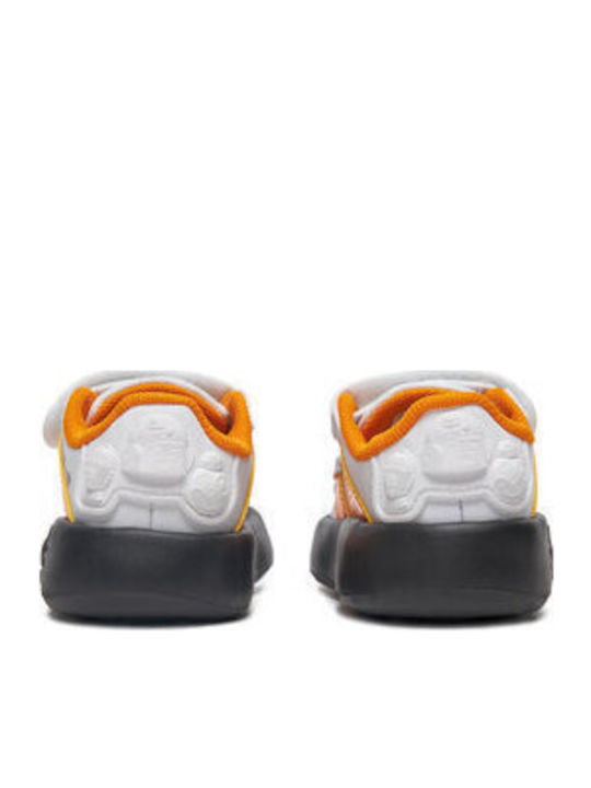 Grand Court 2.0 Kinder Sneakers mit Klettverschluss Weiß