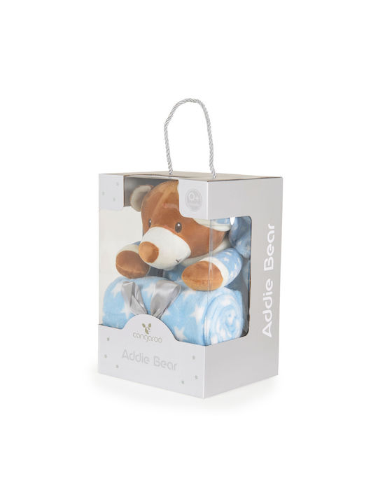 Cangaroo Blanket Nursery Swaddling Blankets Bear Blue with Animal 75x90cm