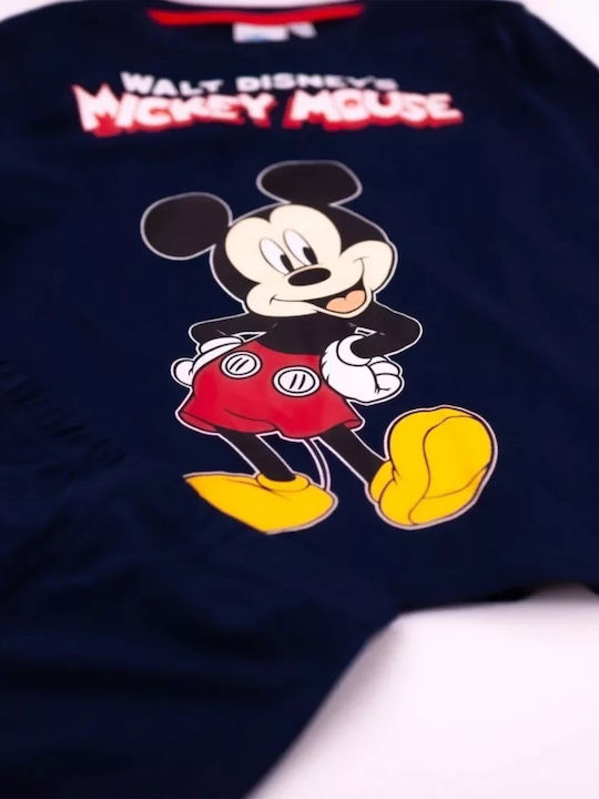 Disney Kids' Pajamas Winter Cotton Blue Mickey Star
