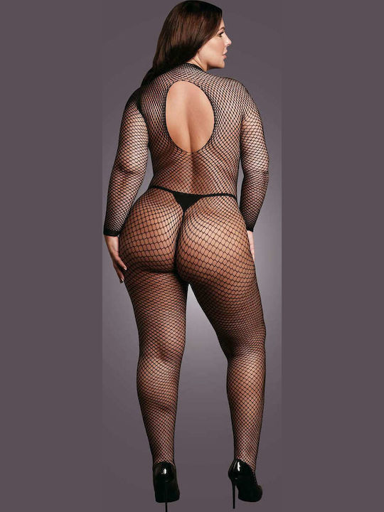 Fishnet Bodystocking Long Sleeve Crotchless XL/4XL