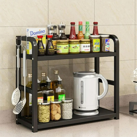 Suport De Masă Cu Nivele Din Inox 40x14x42cm Negru