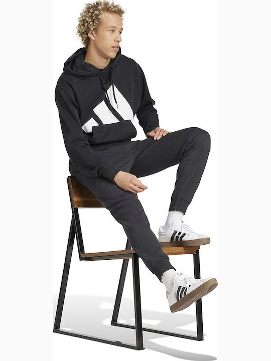 French Terry Sweatpants with Elastic Black