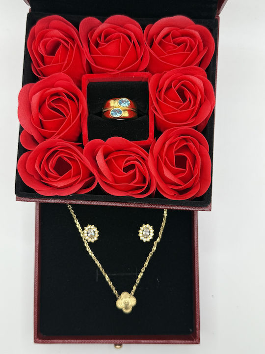 Set with Necklace , Earrings & Ring from Steel