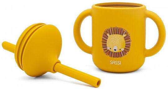 Sassi Junior Παιδικό Ποτηράκι από Σιλικόνη Πορτοκαλί 120ml