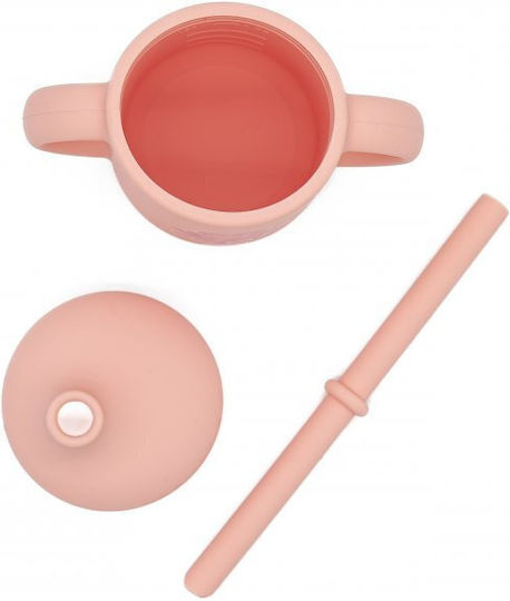Sassi Junior Kleinkinderbecher aus Silikon Rosa 120ml