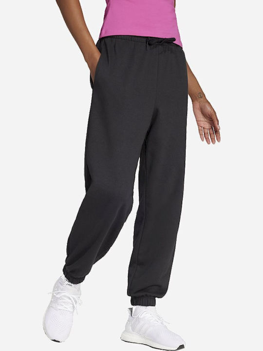 Essentials Linear French Terry Cuffed Sweatpants Black