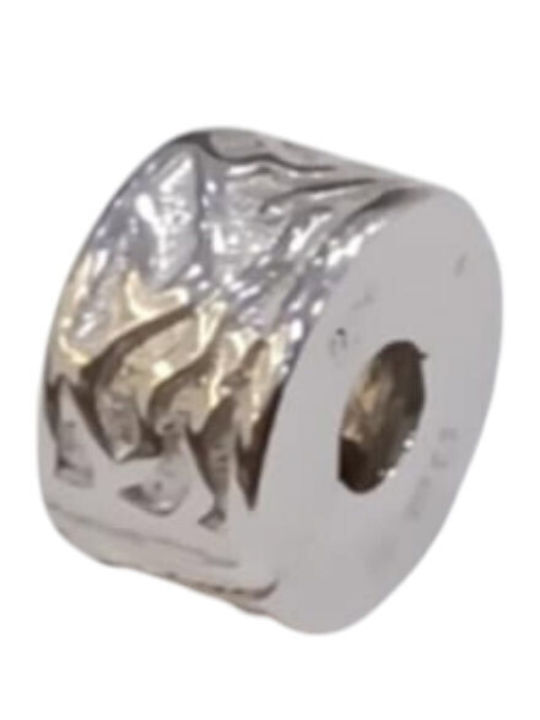 Kalliopisilver Ασημενιο 925 Σύμβολο Charm Ασημι Στρογγυλο Αναγλυφο Κλιπ Ds001