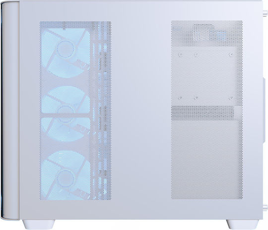 Aerocool P500C Гейминг Midi Tower Компютърна кутия със страничен прозорец Бял