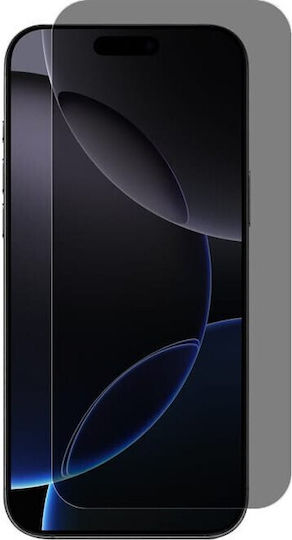 Crong 3D 0.18мм Поверителност Закалено Стъкло (iPhone 17e / 16e / 14 / 13 / 13 Pro)