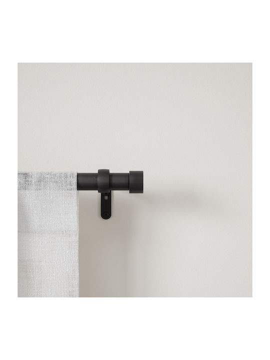 Umbra Bară Pliabilă Metalică Pentru Perdele Cappa Single Diametru 25mm Lungime 91-168cm Neagră