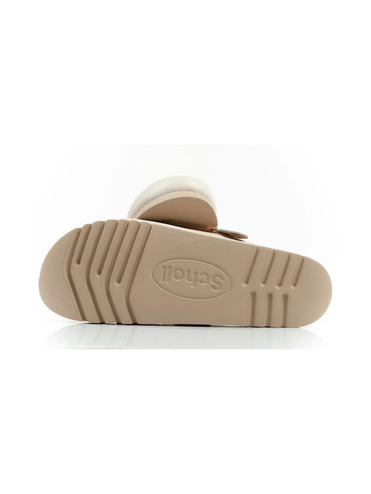 Scholl Women's Leather Clogs Beige