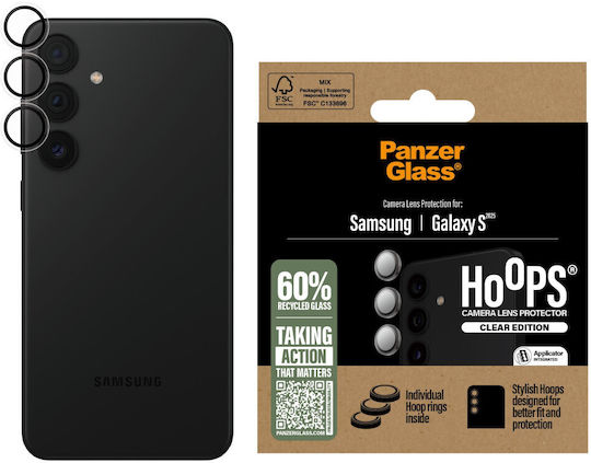 PanzerGlass Hoops Camera Protection Tempered Glass Transparent for the Samsung Galaxy S25