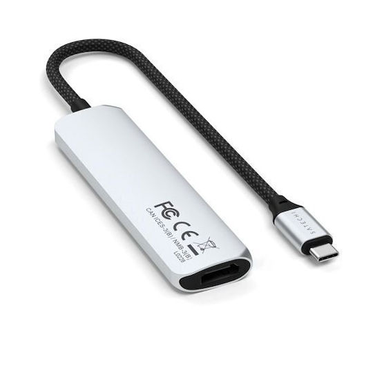 Satechi USB-C Docking Station με HDMI 4K PD Ασημί (ST-P4SS)