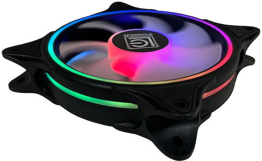 LC-Power Lc-cf-120-argb-kit-b Case Fan 120mm with ARGB Lighting and Connection 6-Pin 3pcs