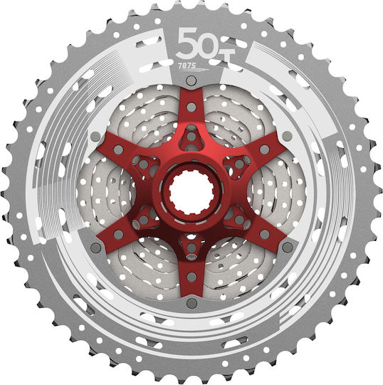 Sunrace Csmx80 Cassette 11-50 11 Speed Metallic Silver
